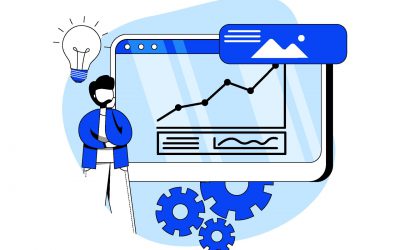 business intelligence Concept vector illustration icon. data analyst, Sales Forecast, Business Development, Reporting, Business Strategy. Abstract Metaphor. can use for landing page, mobile app.